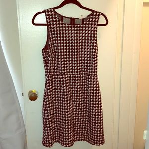 Sleeveless Houndstooth Dress
